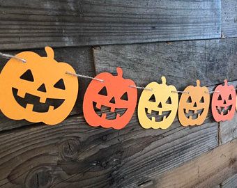 Halloween Pumpking garland