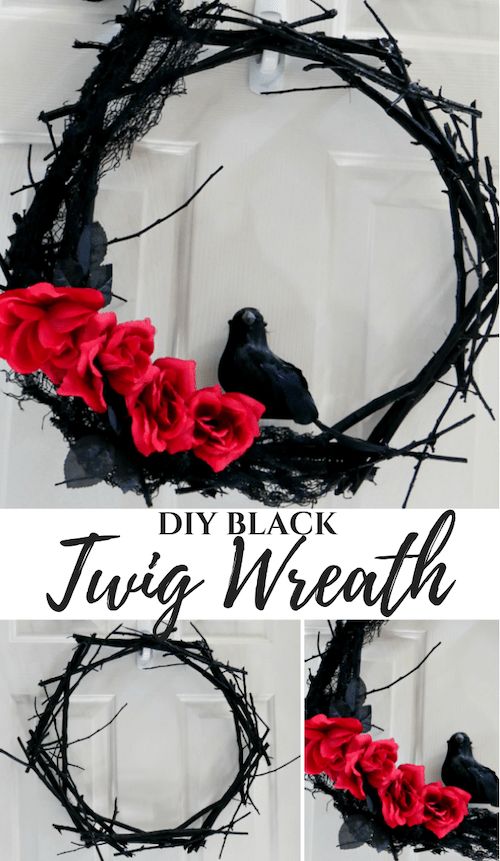 Branches halloween wreath scary