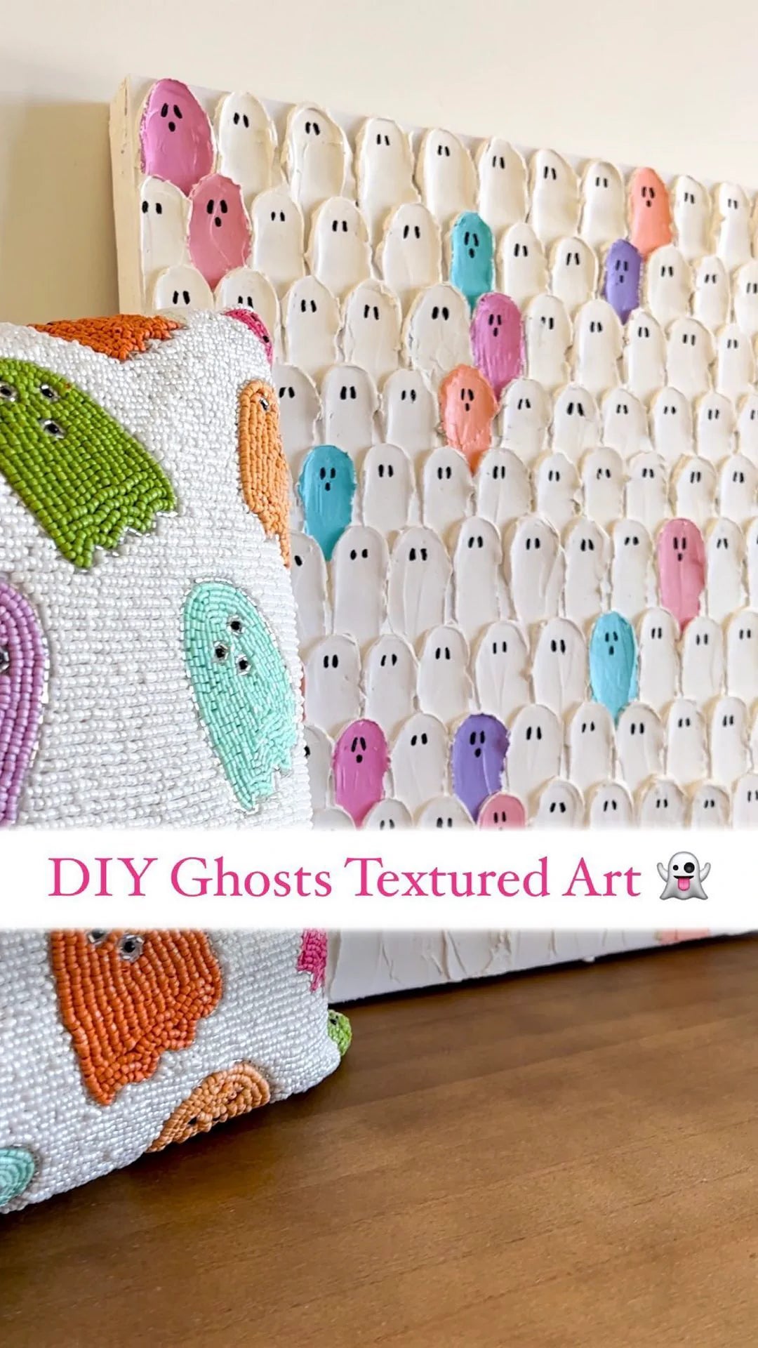 Colorful ghost 3D pieces