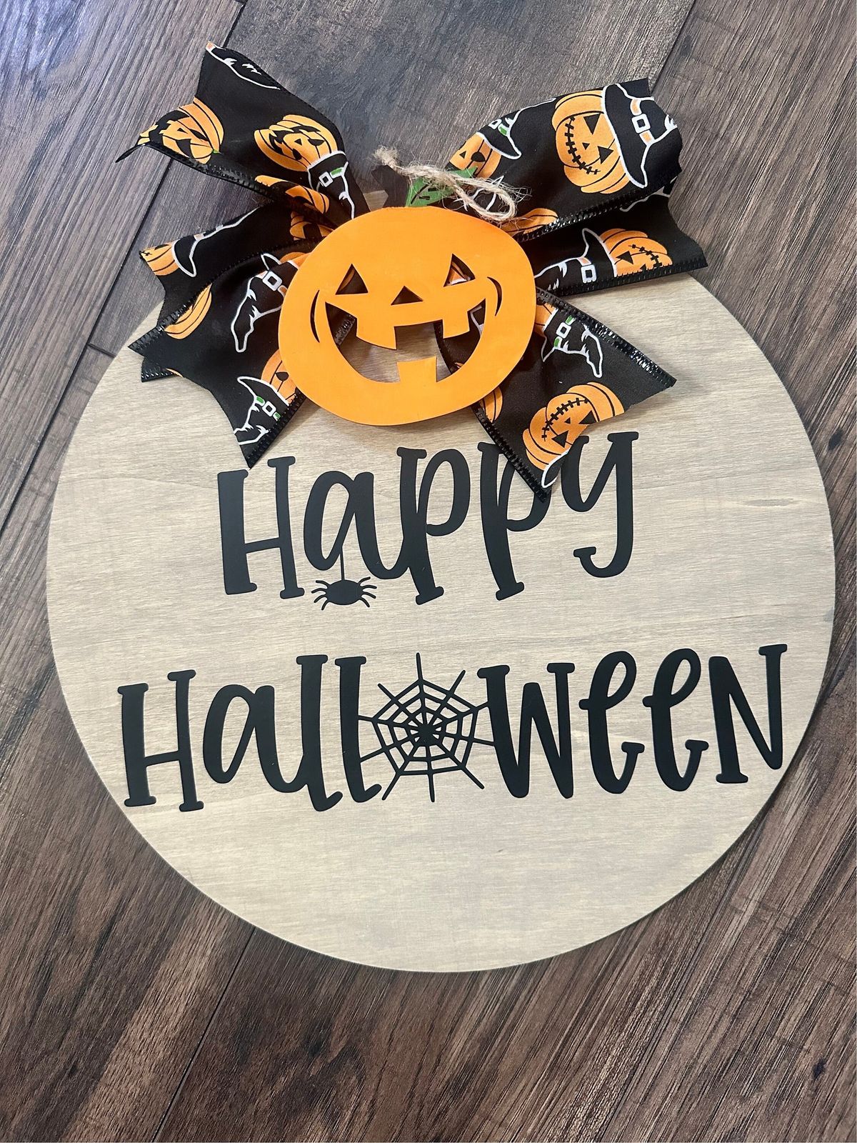 Happy halloween banner na dvere
