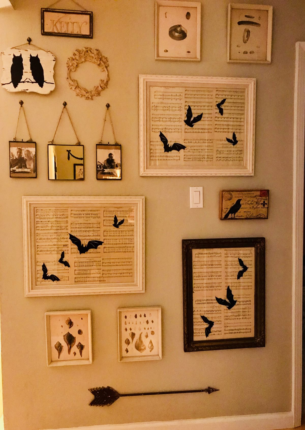Halloween news vampire bat painting collection with frames