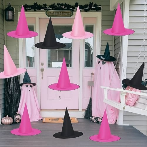 Witch pink hanging hat