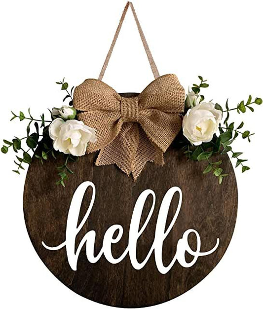 Hello Rustic Door Banner