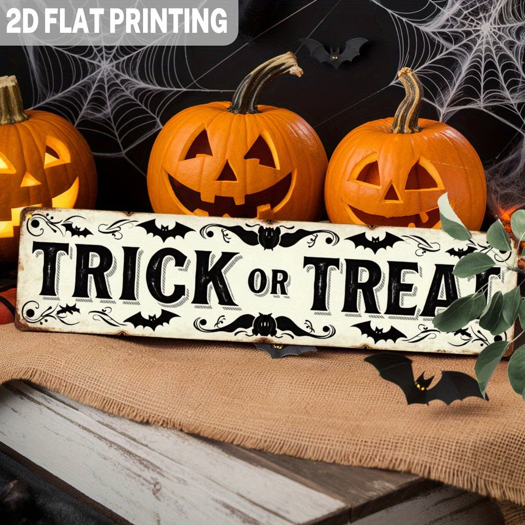 Trick or Treat banner white