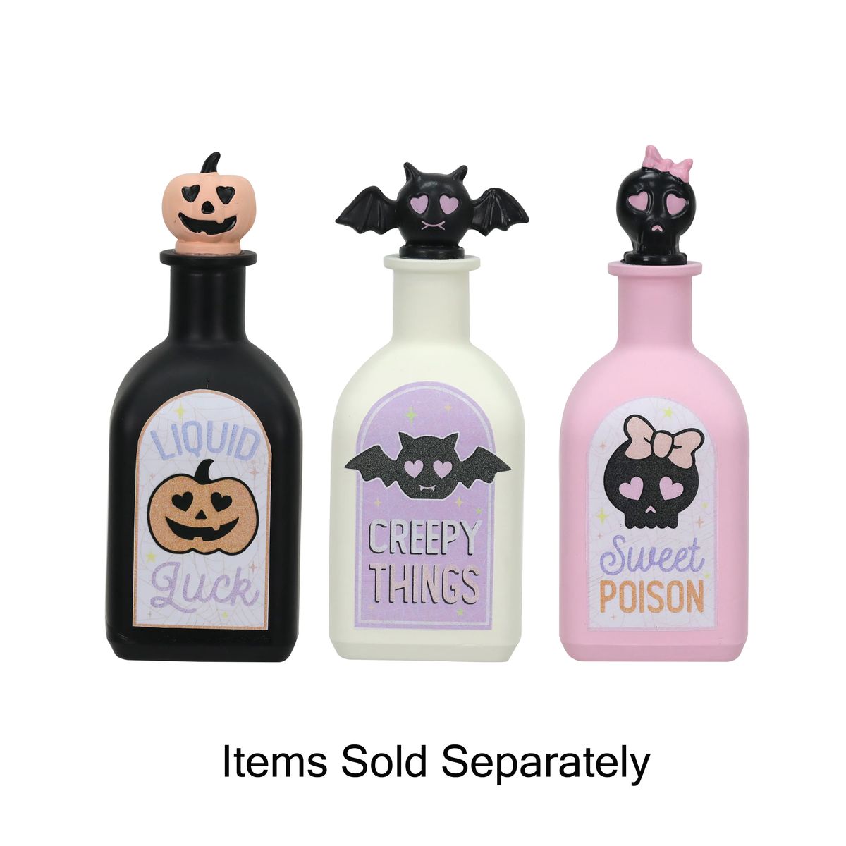 Pink potion bottles