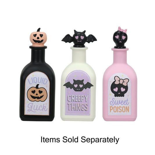 Pink potion bottles