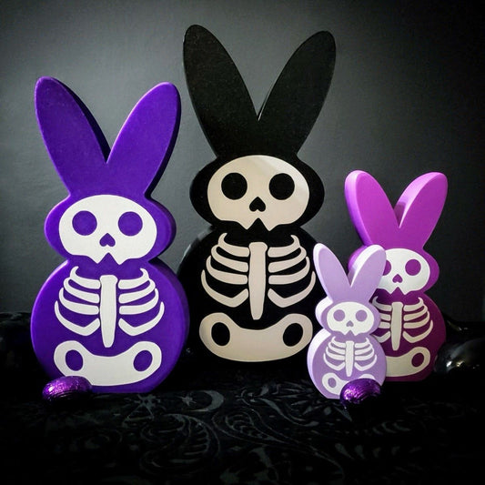 Rabbit skeleton dark colors