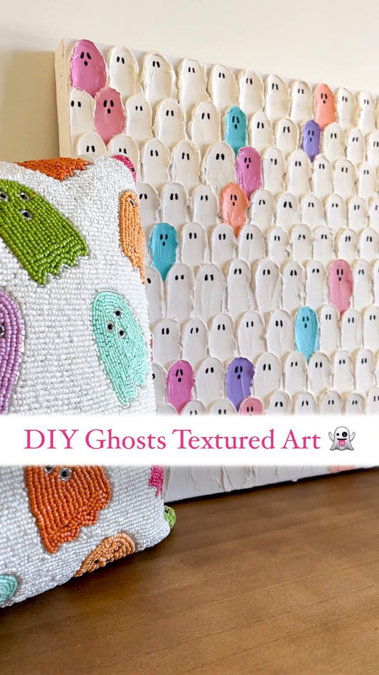 Colorful ghost 3D pieces