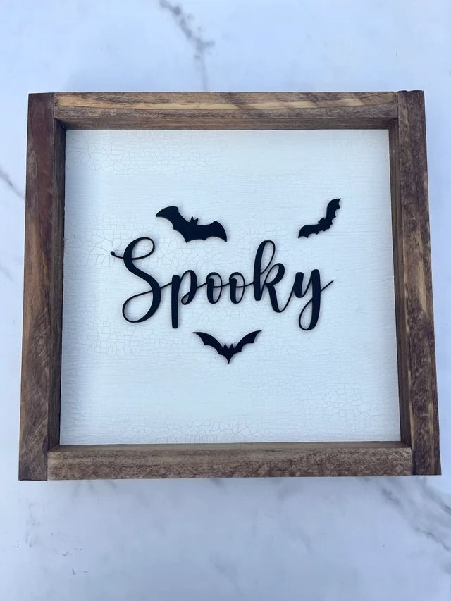 Spooky painting frame banner
